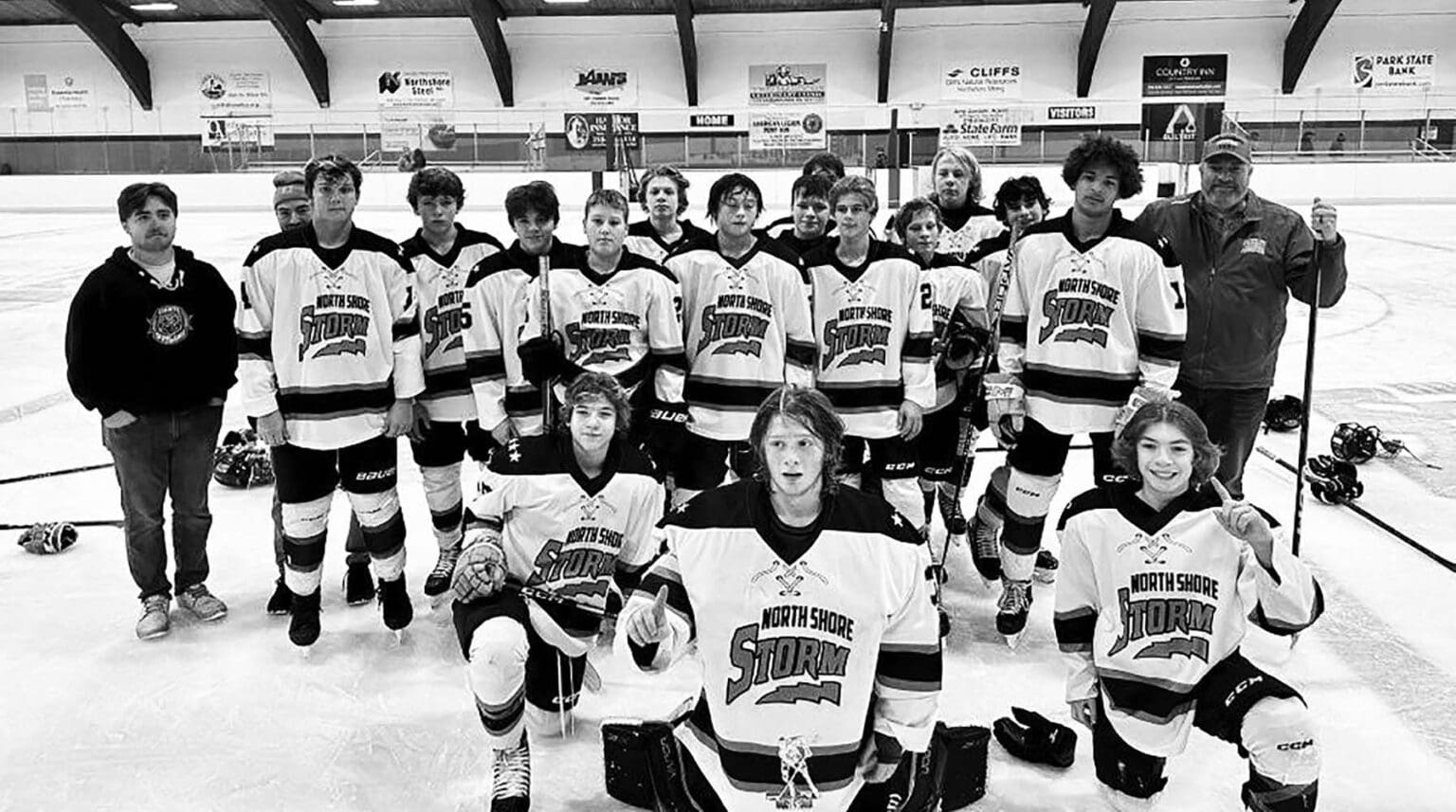 North Shore Bantam Hockey Double Tournament Champions North Shore